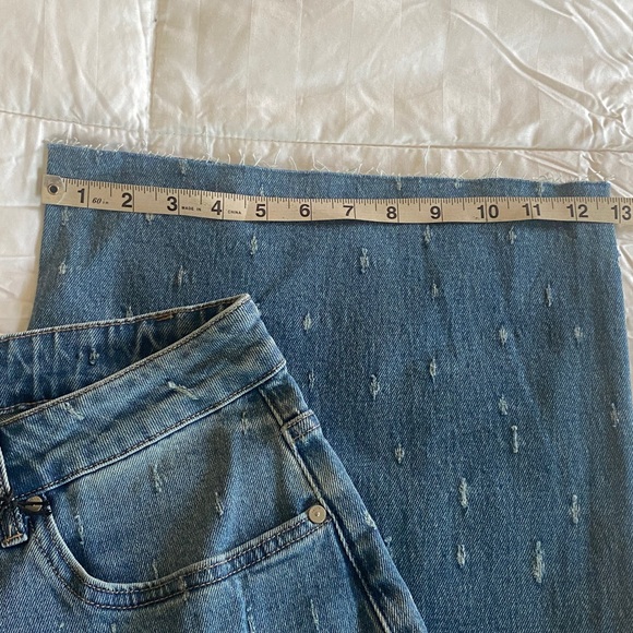 Plus Size Cat Scratch Fever Tummy Control Wide Leg Jeans - Picture 7 of 9